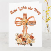 Hope Lights Groet Kaart (Gele Bloem)