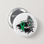 Hope Liver Cancer Butterfly Ronde Button 5,7 Cm (Voorkant /achterkant)