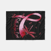 Hope Love Brain Aneurysma Awareness Dragonfly Fleece Deken (Voorkant (Horizontaal))
