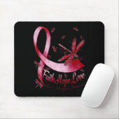 Hope Love Brain Aneurysma Awareness Dragonfly Muismat (Met muis)