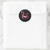 Hope Love Brain Aneurysma Awareness Dragonfly Ronde Sticker (Tas)