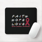 Hope Love Brain Aneurysma Awareness Muismat (Met muis)