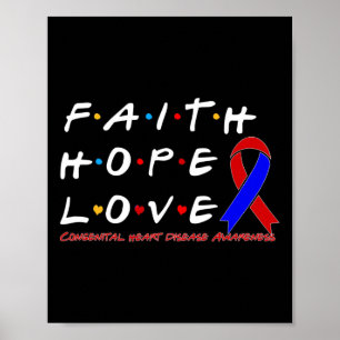 Hope Love Congenitale Heart Disease Awareness Poster