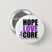 Hope Love Cure Alzheimer Disease Ronde Button 5,7 Cm (Voorkant /achterkant)