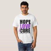 Hope Love Cure Alzheimer Disease T-shirt (Voorkant volledig)