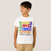 Hope Love Cure Autisme Awareness T-shirt (Voorkant volledig)