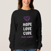 Hope Love Cure Epilepsy Awareness Epileptic Brain Trui (Voorkant)