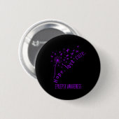 Hope Love Cure Epilepsy Awareness T Ronde Button 5,7 Cm (Voorkant /achterkant)