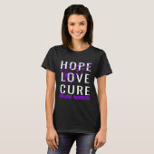 Hope Love Cure Epilepsy Awareness T-shirt (Voorkant volledig)