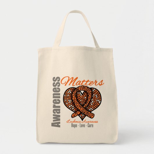 Hope Love Cure - Leukemia Awareness Matets Tote Bag (Voorkant)