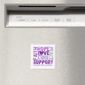 Hope Love Cure Pancreatic Cancer Awareness Magneet (Insitu (Vaatwasser))