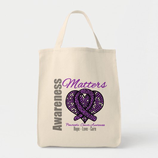 Hope Love Cure - Pancreatic Cancer Tote Bag (Voorkant)