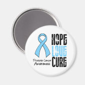 Hope Love Cure Prostate Cancer Magneet (Voorkant / Achterkant)