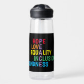 Hope, Love, Equality, Inclusion, Kindness, Peace Waterfles (Voorkant)