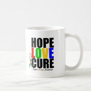 Hope Love Faith Puzzle Ribbon Autisme Koffiemok