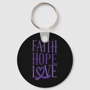 Hope Love - Fibromyalgie Bewustzijn Ondersteuning  Sleutelhanger