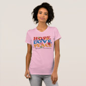 Hope, Love, Peace autisme awareness T-shirt (Voorkant volledig)