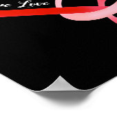 Hope Love Red Ribbon Heart Disease Awareness 1 Poster (Hoek)