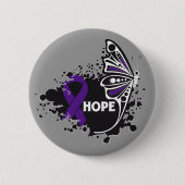 Hope Lupus Butterfly Ronde Button 5,7 Cm (Voorkant)