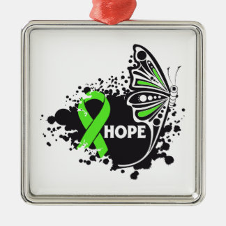 Hope Lyme Disease Butterfly Metalen Ornament