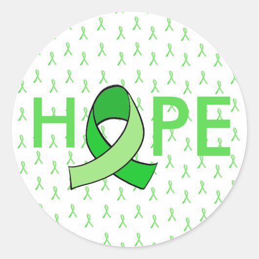 HOPE Lyme Disease Ribbon Sticker (Voorkant)