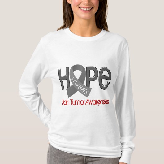 Hope Matters 2 Brain Tumor T-shirt (Voorkant)