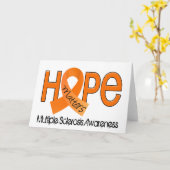Hope Matters 2 Multiple Sclerose MS Kaart (Gele Bloem)