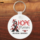Hope Matters 3 Melanoma Sleutelhanger (Voorkant)