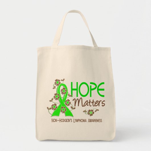 Hope Matters 3 Non-Hodgkin's Lymfoom Tote Bag (Voorkant)