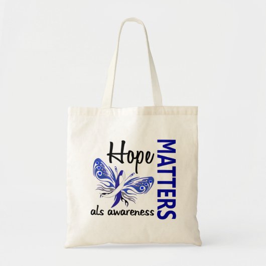 Hope Matters Butterfly ALS Tote Bag (Voorkant)