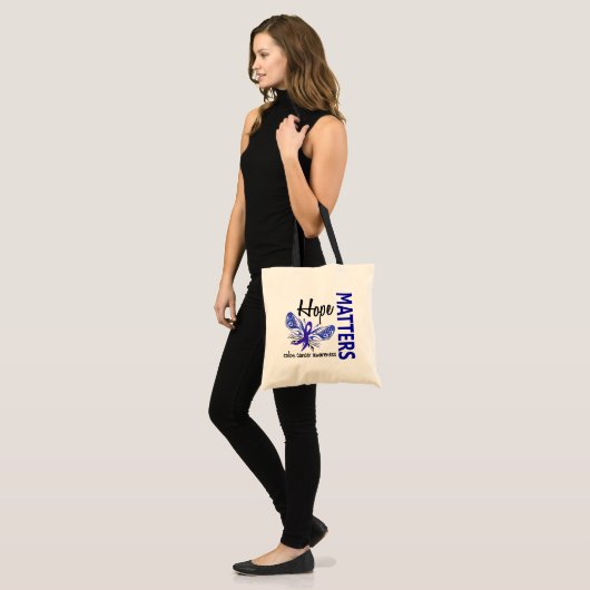 Hope Matters Butterfly Colon Cancer Tote Bag (Voorkant (model))