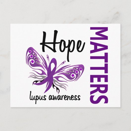 Hope Matters Butterfly Lupus Briefkaart (Voorkant)