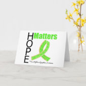 Hope Matters Non-Hodgkins lymfoom (juwelen lint) Kaart (Gele Bloem)