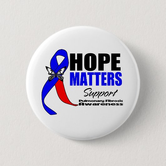Hope Matters Pulmonary Fibrosis Ronde Button 5,7 Cm (Voorkant)