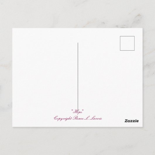 Hope Mermaid Card van Renee L. Lavoie Briefkaart (Achterkant)