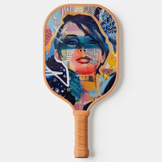 Hope Monogram Initiaal Pickleball Paddle (Voorkant)