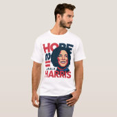 HOPE Motiv KAMALA HARRIS Konte T-shirt (Voorkant volledig)