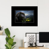 HOPE Mountain Gorilla Wildlife Art Print (Thuiskantoor)