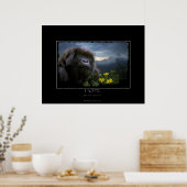 HOPE Mountain Gorilla Wildlife Art Print (Keuken)