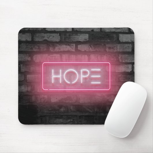 Hope Neon Sign Muismat (Met muis)