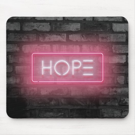 Hope Neon Sign Muismat (Voorkant)