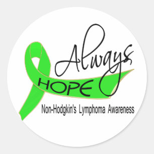 Hope Non-Hodgkin's Lymfoom altijd Ronde Sticker