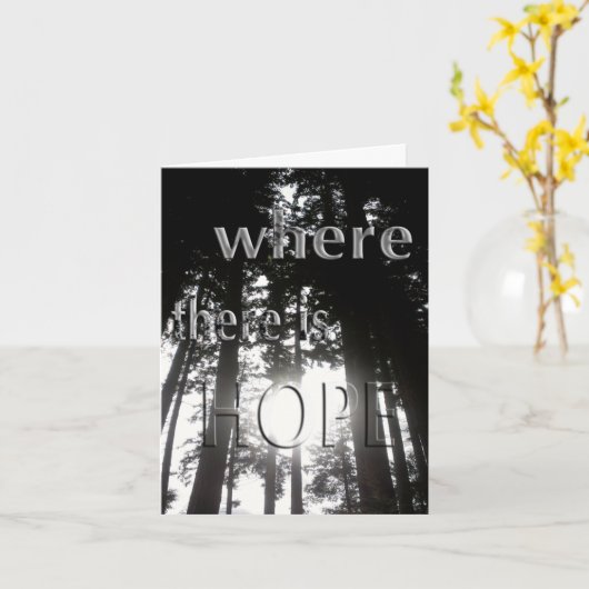 Hope Notecard Kaart (Gele Bloem)