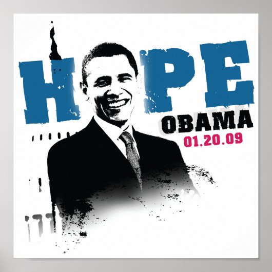 Hope - Obama Poster (Voorkant)