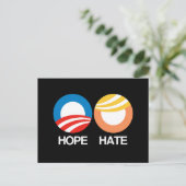 HOPE (Obama) vs. HATE (Trump) Briefkaart (Staand voorkant)