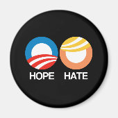 HOPE (Obama) vs. HATE (Trump) Magneet (Voorkant)