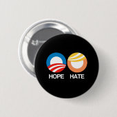HOPE (Obama) vs. HATE (Trump) Ronde Button 5,7 Cm (Voorkant /achterkant)