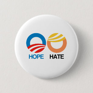 HOPE (Obama) vs. HATE (Trump) Ronde Button 5,7 Cm