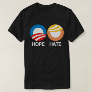 HOPE (Obama) vs. HATE (Trump) T-shirt