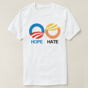 HOPE (Obama) vs. HATE (Trump) T-shirt